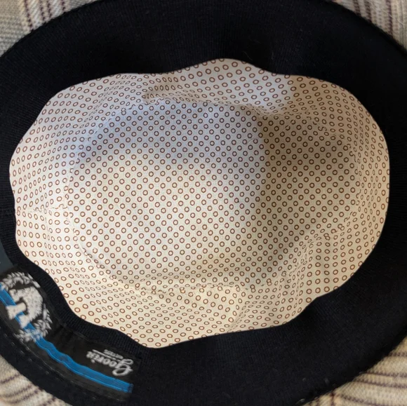 Goorin Bros Biggles Plaid Fedora Hat Classic Unisex Vintage Style Hat M - Picture 8 of 15